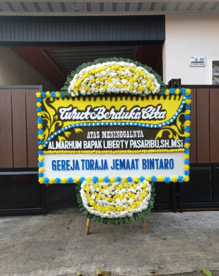 Papan Bunga Duka di Pemangkat